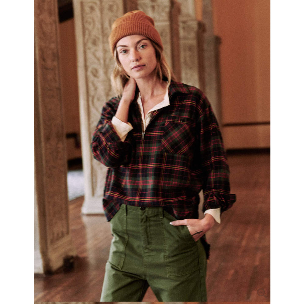 The Great. Mountaineer Shirt Plaid XS Oversized Workwear Lumberjack Lodge